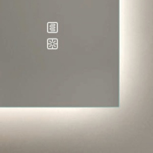 Oglinda baie cu iluminat LED 20W 3000K-4000K IP44 80x60cm - Img 2