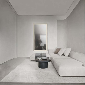 Oglinda baie de perete sau podea cu iluminat LED IP44 Adon, 75x150cm 161471 universul-luminii.ro