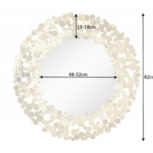 Oglinda de perete decorativa Coins 80cm - Img 2