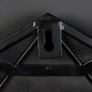 Oglinda de perete decorativa Diamond 60cm, negru - Img 3