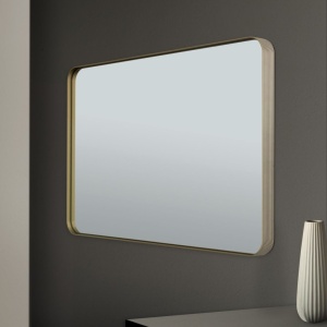 Oglinda decorativa design modern CARLO auriu 61x90cm - Img 3