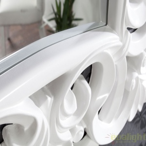 Oglinda decorativa eleganta design clasic Venice alba A-15628 VC - Img 3