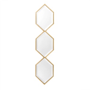 Oglinda decorativa eleganta design modern Saronno auriu 111075 HZ - Img 3