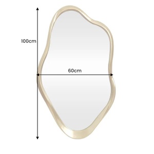Oglinda decorativa EMBER 100cm auriu - Img 4