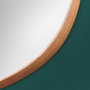 Oglinda decorativa Noemi 70cm stejar natur - Img 4