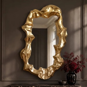 Oglinda decorativa VENETIA 150cm auriu - Img 6