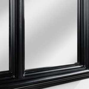 Oglinda design fereastra romantic Shabby Chic Castillo 140cm, negru - Img 4