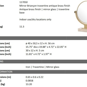 Oglinda design LUX ideala pentru machiaj Briancon - Img 2