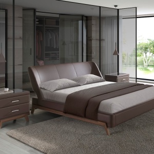 Pat dublu design LUX Brown 180x200cm - Img 4