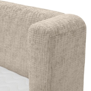 Pat dublu tapitat design elegant LUX Francisco, Creststone bej - Img 5