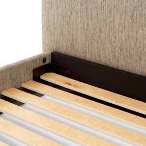 Pat dublu tapitat design LUX Ashford 180x210cm, Beckett beige - Img 7