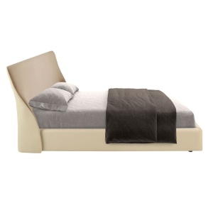 Pat dublu tapitat design LUX Brown-Cream 180x200cm - Img 4