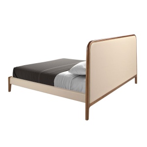 Pat dublu tapitat design LUX Cream 180x200cm - Img 3