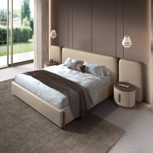 Pat dublu tapitat design LUX Mink 180x200cm - Img 6
