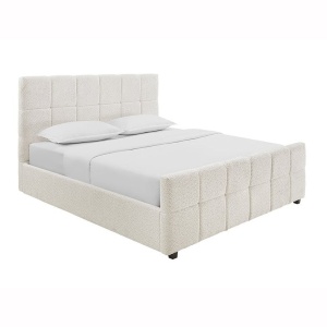 Pat PRESTIGE 180x200cm crem boucle cu spatiu de depozitare