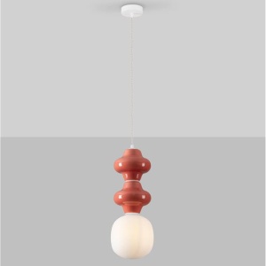 Pendul ceramic design modern CHIC rosu 232411 universul-luminii.ro