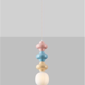 Pendul ceramic design modern CHIC roz/ albastru/ galben 232431 universul-luminii.ro