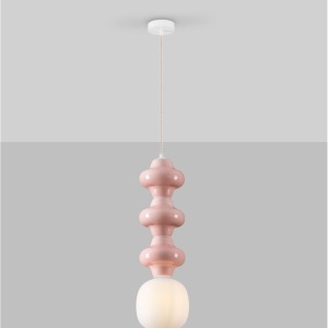 Pendul ceramic design modern CHIC roz 152171 universul-luminii.ro