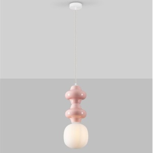 Pendul ceramic design modern CHIC roz 232421 universul-luminii.ro