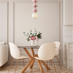 Pendul ceramic design modern CHIC roz 232441 universul-luminii.ro