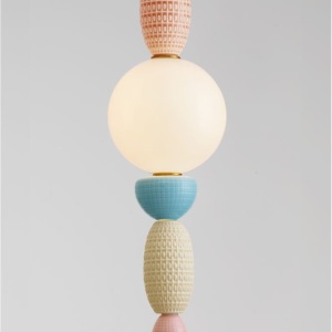 Pendul ceramic design modern LED CLEMENTINE 152191 universul-luminii.ro