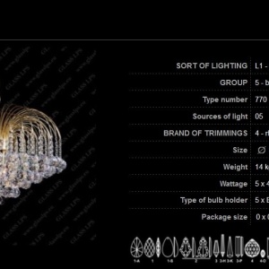 Pendul cristal Bohemia L15 770/05/4 173591 universul-luminii.ro