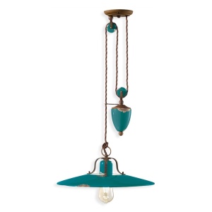 Pendul cu inaltime reglabila design retro realizat manual din ceramica COUNTRY 216651 universul-luminii.ro
