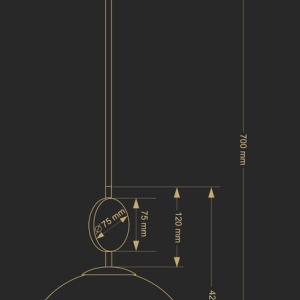 Pendul design clasic realizat manual DIMARO - Img 3