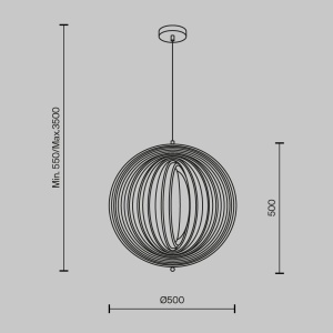 Pendul design decorativ natural Roots 50cm 226321 universul-luminii.ro