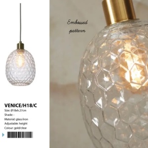 Pendul design decorativ Venice oval, clear 224391 universul-luminii.ro