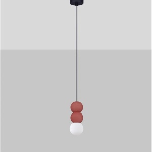 Pendul design decorativ ZERO rosu/opal - Img 3