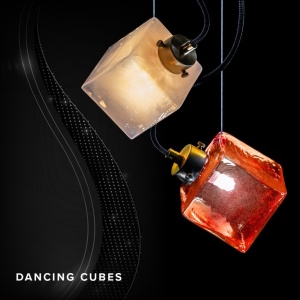 Pendul design LUX, cub din sticla suspendat personalizabil Dancing Cube 208541 universul-luminii.ro