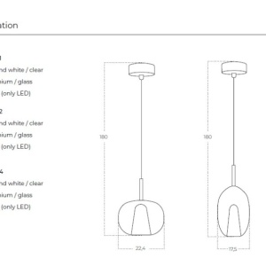 Pendul design modern decorativ GRACE A CLEAR 144261 universul-luminii.ro