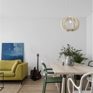 Pendul design modern OTTOLINE alb, natural 115731 universul-luminii.ro