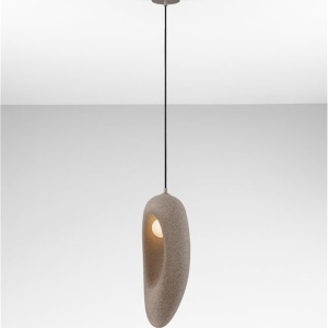 Pendul design modern, Stone Brown, TEMPUS, 18x48cm 245651 universul-luminii.ro