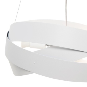 Pendul design modern Tornado alb 50cm 125271 universul-luminii.ro