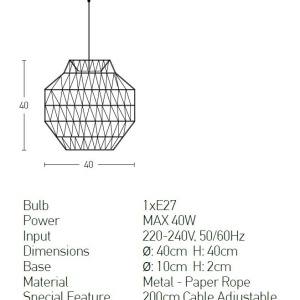 Pendul design modern Vinil maro 58371 universul-luminii.ro