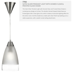 Pendul design modern Yurt frosted 7702 SRT - Img 4