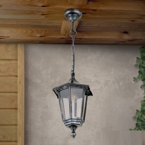 Pendul exterior stil clasic IP43 Hermine AL 11K/82542/A schwarz-silber OR 174161 universul-luminii.ro