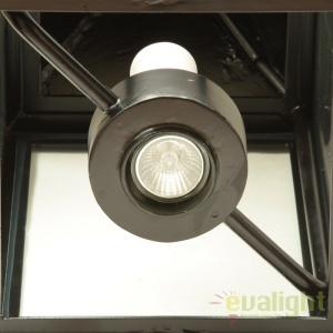 Pendul iluminat exterior din fier forjat, HL 2491-A 55571 universul-luminii.ro
