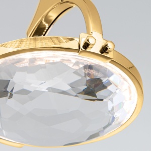 Pendul LED cu cristal K9 design lux MOON auriu 234641 universul-luminii.ro