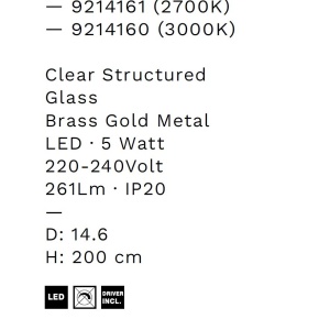 Pendul LED design decorativ 2700K BLAZIK - Img 7