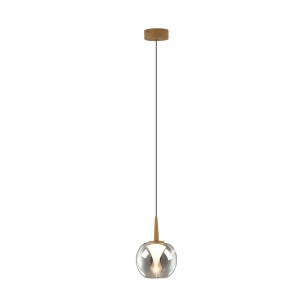 Pendul LED design decorativ ANDROMEDA auriu/crom