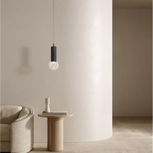Pendul LED design minimalist CHRONOS negru - Img 9