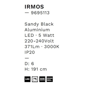 Pendul LED design minimalist IRMOS negru - Img 2