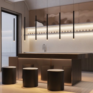 Pendul LED design minimalist Pro Extra alb - Img 2