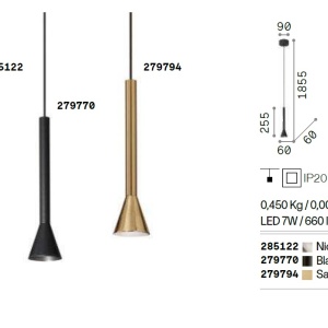Pendul LED design modern DIESIS SP OTTONE - Img 3