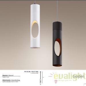 Pendul LED design modern Golden alb P0177 WH MX 42601 universul-luminii.ro