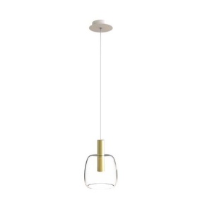 Pendul LED design modern Panil auriu - Img 1