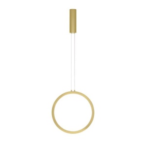 Pendul LED dimabil design modern Change auriu 39,5cm - Img 1